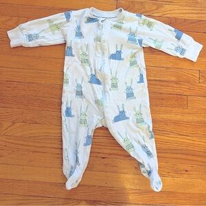 Kissy love baby boys bunny footie